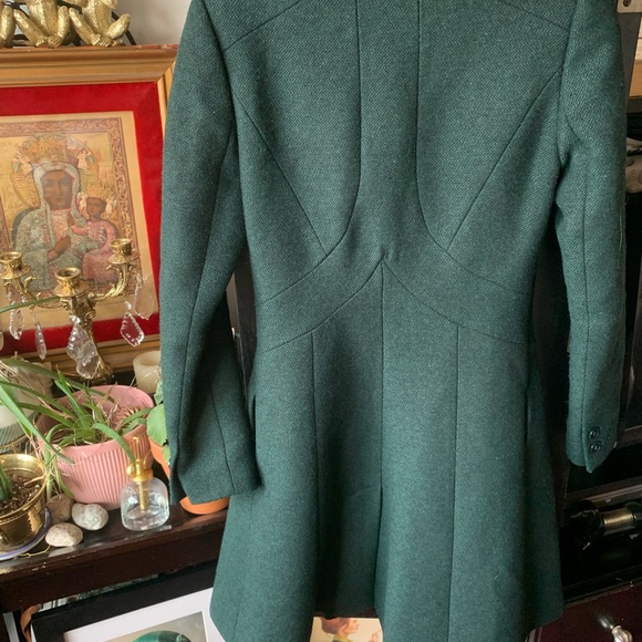 STUNNING Reiss green wool winter coat - Picture 13 of 17